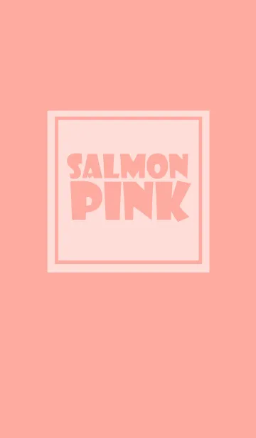 [LINE着せ替え] Simple Salmon Pink Theme v.3 (jp)の画像1