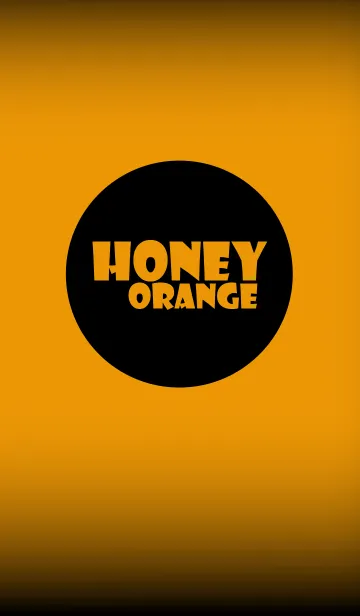 [LINE着せ替え] honey orange in black theme v.2 (jp)の画像1