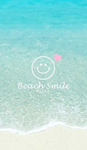 [LINE着せ替え] Beach Smile Pink 3 #coolの画像1