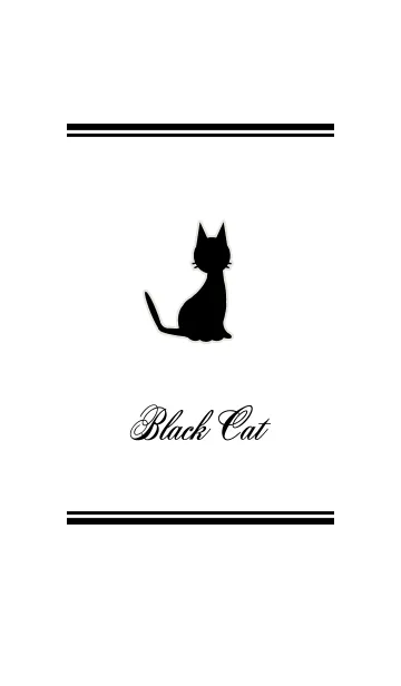 [LINE着せ替え] - Black Cat -の画像1