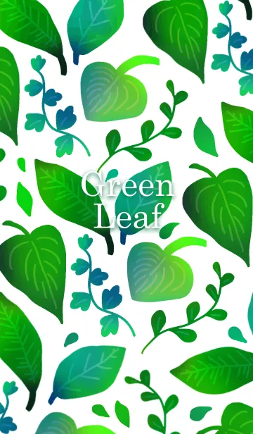[LINE着せ替え] Green leaf #popの画像1