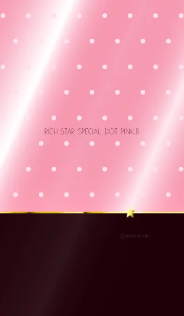 [LINE着せ替え] RICH STAR SPECIAL DOT PINK.Bの画像1