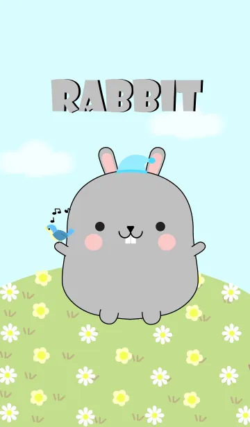 I'm Pretty Gray Rabbit Theme (jp)の着せ替えメイン画像