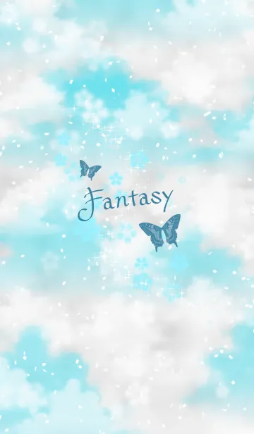 [LINE着せ替え] Fantasy -Blue sky-の画像1