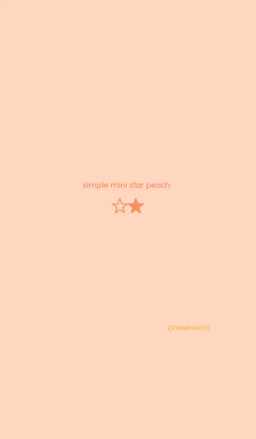 [LINE着せ替え] シンプル ミニ スター ピーチの画像1