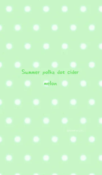 [LINE着せ替え] 夏 水玉 サイダー メロンの画像1