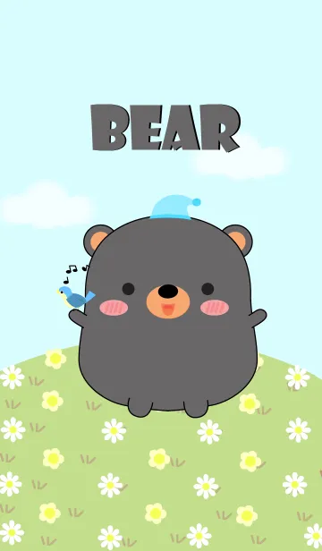 [LINE着せ替え] I'm Pretty Black Bear Theme (jp)の画像1