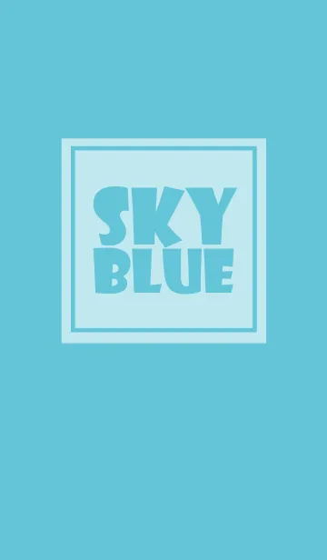 [LINE着せ替え] Simple Sky Blue Theme v.3 (jp)の画像1