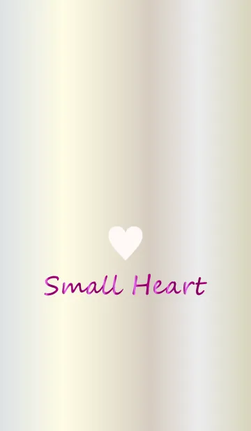 [LINE着せ替え] Small Heart *WHITEGOLD 5*の画像1