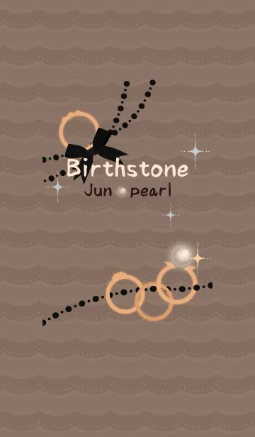 [LINE着せ替え] 誕生石リング(6月) + シルバーの画像1