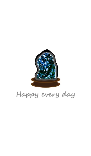 [LINE着せ替え] 安定した青い水晶洞窟の画像1