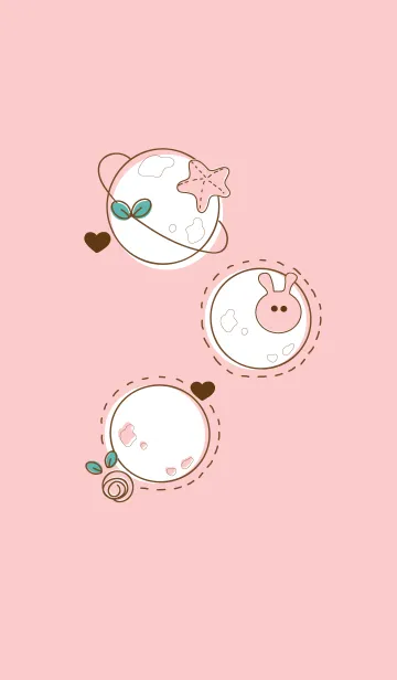 [LINE着せ替え] Lovely pastel planetの画像1