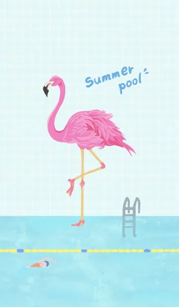 [LINE着せ替え] Summer pool #coolの画像1