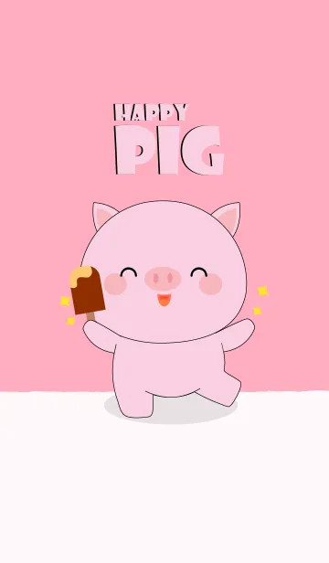 [LINE着せ替え] Happy Cute Pig Theme (jp)の画像1