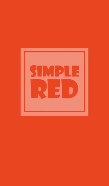 [LINE着せ替え] Simple Red Theme v.3 (jp)の画像1