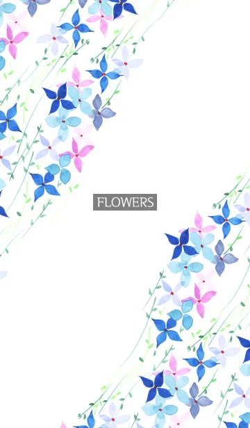 [LINE着せ替え] water color flowers_898の画像1