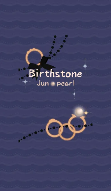 [LINE着せ替え] 誕生石リング(6月) + ミントの画像1