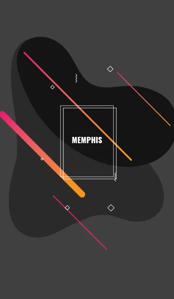 [LINE着せ替え] Memphis Modern (Black)の画像1