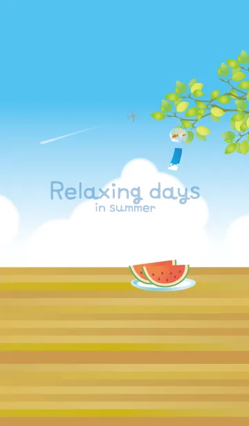 [LINE着せ替え] Relaxing days in summer #popの画像1