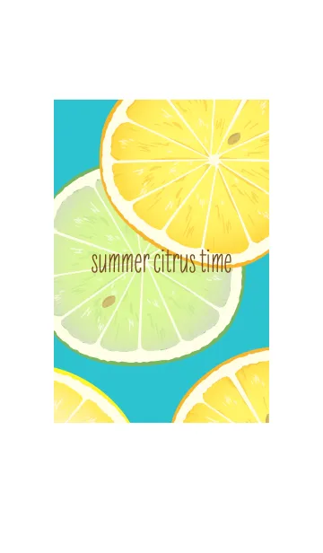 [LINE着せ替え] summer citrus time green #freshの画像1