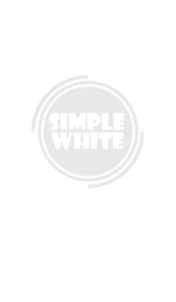 [LINE着せ替え] Simple White Theme v.4 (jp)の画像1