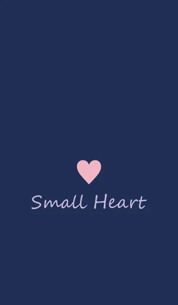 [LINE着せ替え] Small Heart *Navy+Pink 6*の画像1