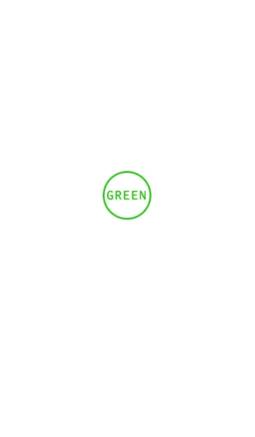 [LINE着せ替え] ホワイト＆グリーンの画像1