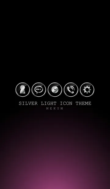 [LINE着せ替え] SILVER LIGHT ICON THEME -PINK- 6の画像1