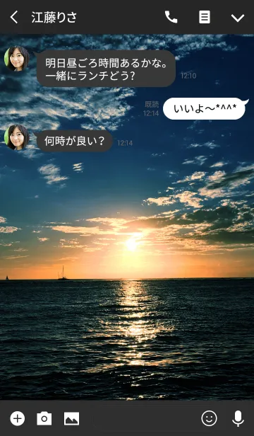 [LINE着せ替え] Hawaiian Sunset Beach 2 #coolの画像3