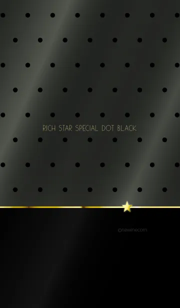 [LINE着せ替え] RICH STAR SPECIAL DOT BLACKの画像1