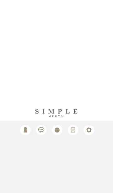 NATURAL SIMPLE ICON WHITE 12 -MEKYM-の着せ替えメイン画像