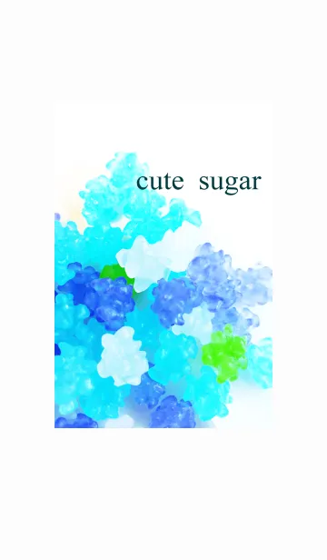 [LINE着せ替え] 青い砂糖菓子の画像1