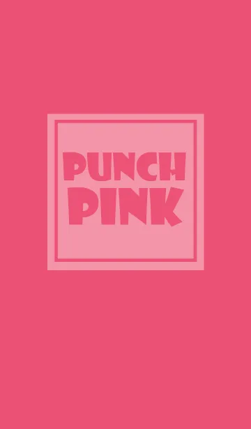 [LINE着せ替え] Simple Punch Pink Theme v.3 (jp)の画像1