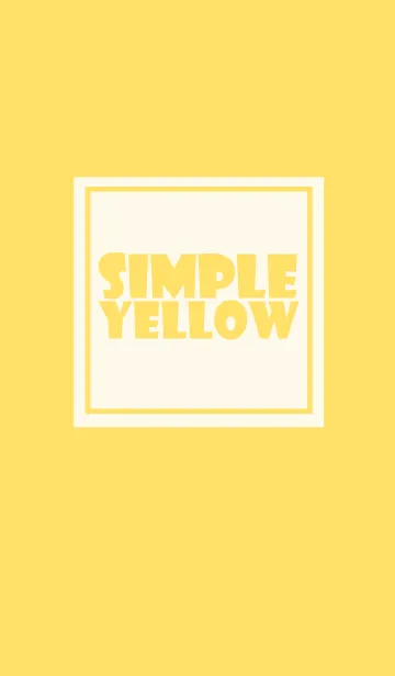 [LINE着せ替え] Simple Yellow Theme v.3 (jp)の画像1