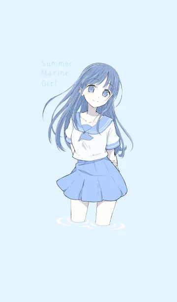 [LINE着せ替え] Summer Marine Girl #freshの画像1