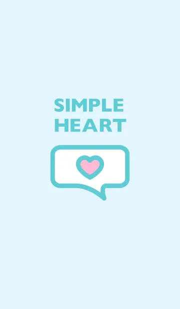 [LINE着せ替え] SIMPLE HEART -BLUE-の画像1