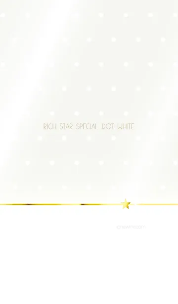 [LINE着せ替え] RICH STAR SPECIAL DOT WHITEの画像1