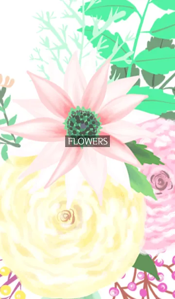 [LINE着せ替え] graphic flowers_002の画像1