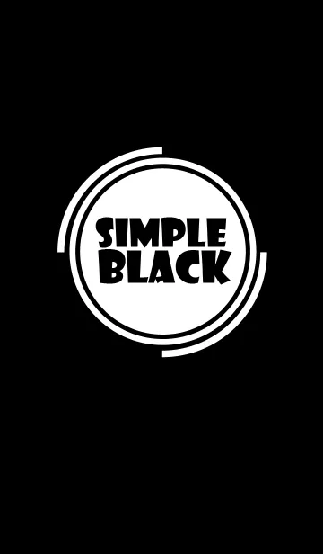 [LINE着せ替え] Simple Black Theme v.4 (jp)の画像1