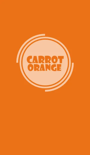 [LINE着せ替え] Simple carrot orange Theme v.4 (jp)の画像1
