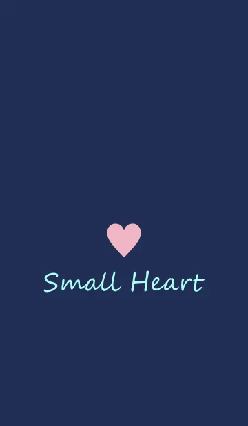 [LINE着せ替え] Small Heart *Navy+Pink 7*の画像1