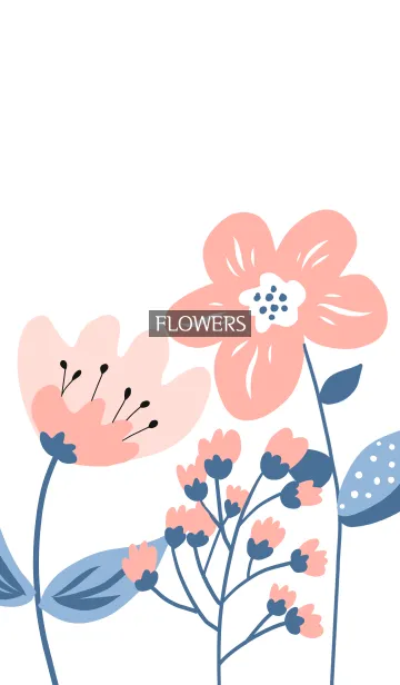 [LINE着せ替え] graphic flowers_012の画像1