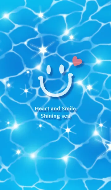 [LINE着せ替え] 毎日スマイル＆ハートで！キラキラ海の画像1