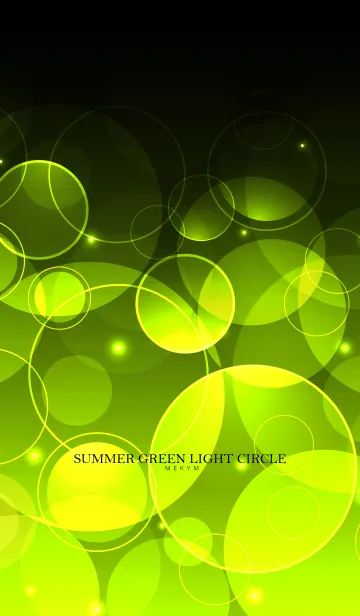 [LINE着せ替え] SUMMER GREEN LIGHT CIRCLE #freshの画像1