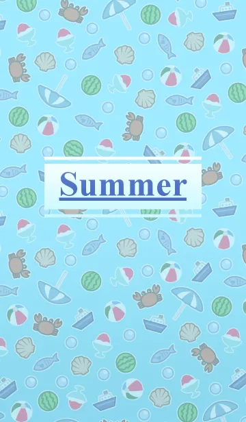 [LINE着せ替え] シンプルな夏着せ替え #coolの画像1