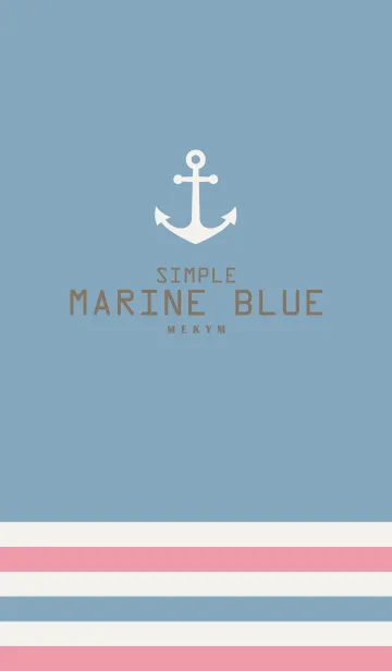 [LINE着せ替え] SIMPLE MARINE BLUE 3 #coolの画像1