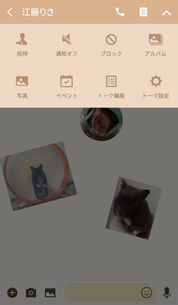 [LINE着せ替え] クロクマハムスター ちょこの画像4