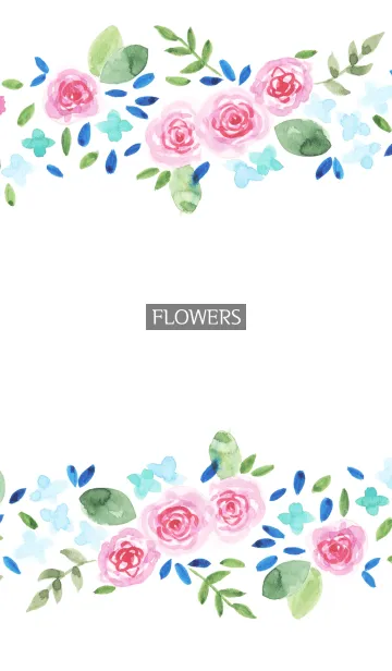 [LINE着せ替え] water color flowers_902の画像1