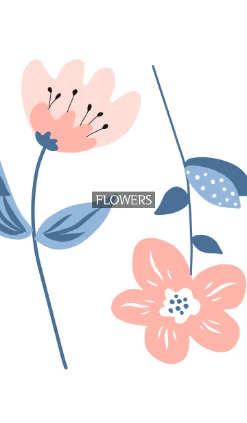 [LINE着せ替え] graphic flowers_011の画像1