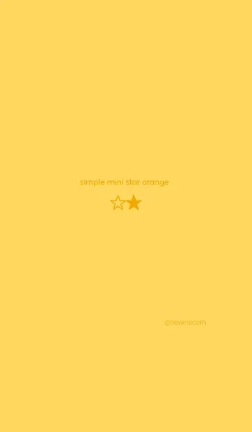 [LINE着せ替え] シンプル ミニ スター オレンジの画像1